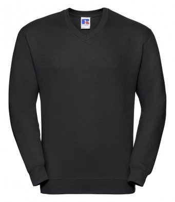 Russell v shop neck sweatshirt